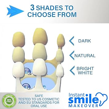 Instant Smile Makeover Select A Tooth Temporary Replacement Kit - All 3 Shades!