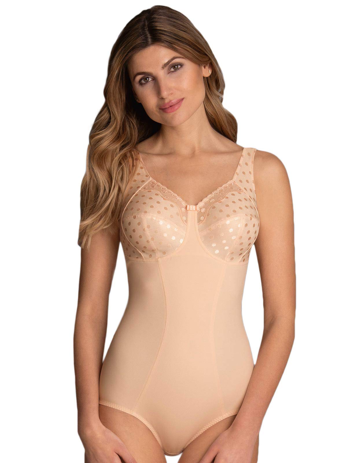Anita Women's Wire Free Comfort Corselette Light Pink 36 D Modifier Floral Design.closePath