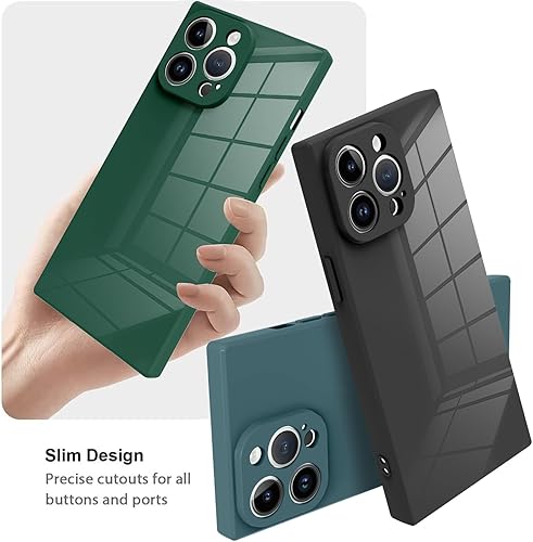 Miniatura 3 de LSL Funda para iPhone 15 Pro Max de poliuretano termoplástico suave, anticaídas, antiarañazos, absorción de golpes, funda protectora inalámbrica