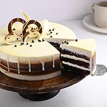 FlowerAura Dainty Black Forest Vanilla Chocolate Cake Gift's For Birthday, Anniversary, Valentine's Day, Mother's Day (0.5kg) (Same Day Delivery)