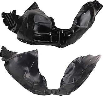 TRQ Front Driver and Passenger Side Inner Fender Liner Set Compatible with 2014-2020 Chevrolet Impala