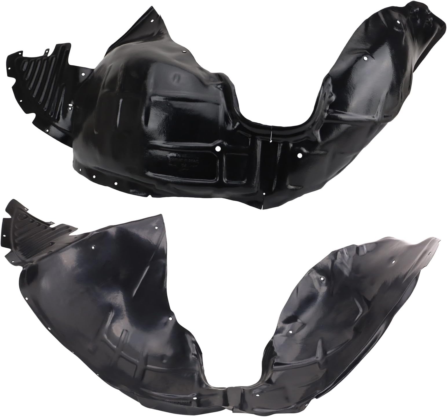 TRQ Front Driver and Passenger Side Inner Fender Liner Set Compatible with 2014-2020 Chevrolet Impala