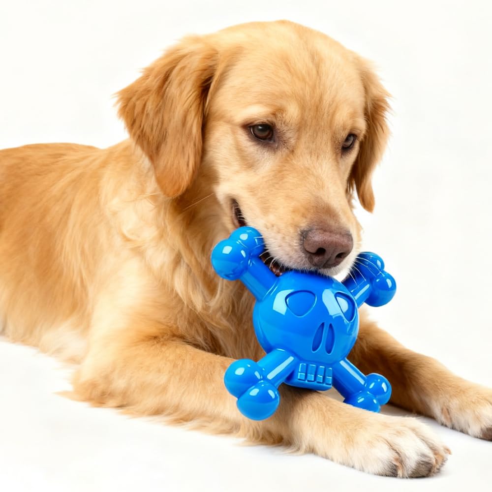 Wonimo Dog Chew Toy Durable Nylon Bone for Medium & Large Breeds Aggressive Chewers, Indestructible Design, Dental Cleaning, Super Chewer, Tough Nylon