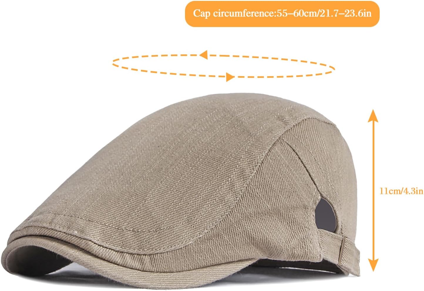 XYIYI Mens Cotton Newsboy Cap Flat Ivy Gatsby Driving Hat - Image 7