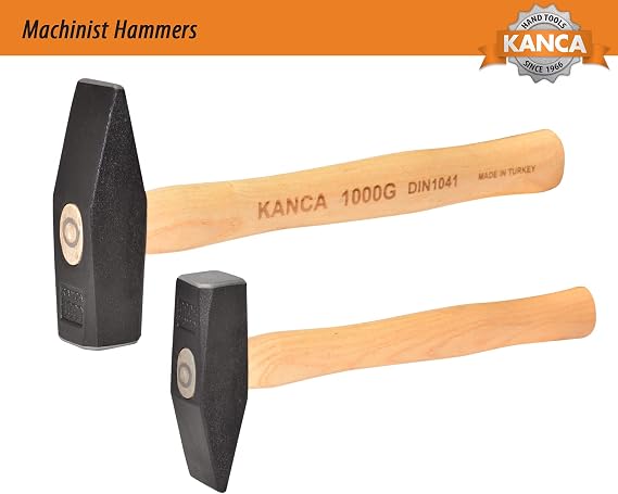HOOK Custom Heat Treated Ergonomic Wooden Handle Forged Steel Hammer, 2000gr