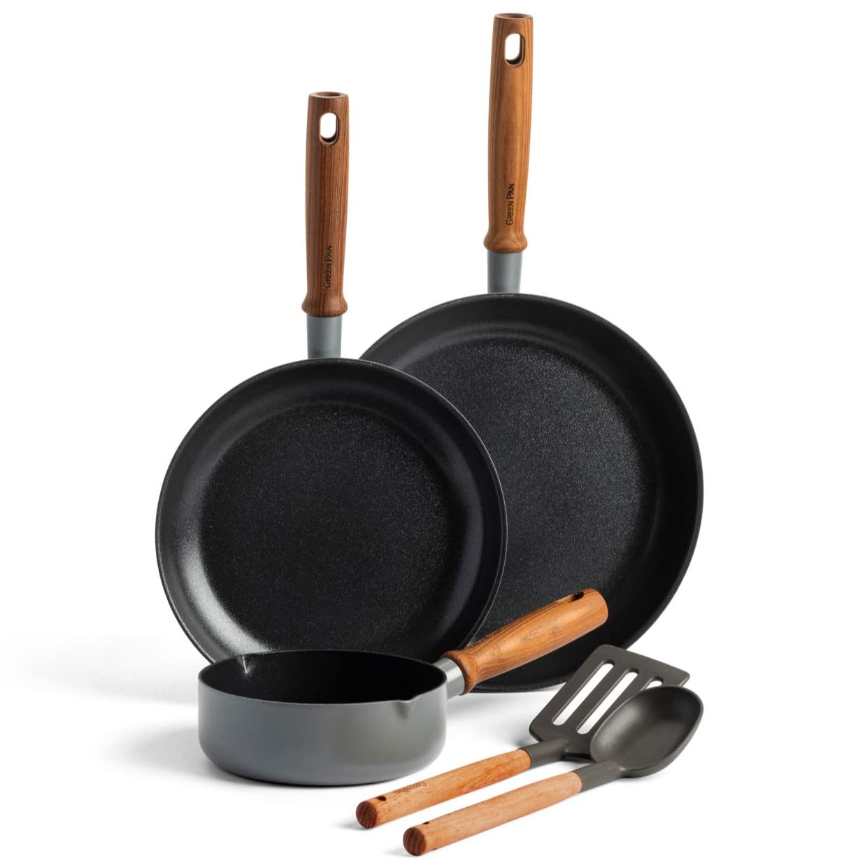 GreenPan Mayflower Pro Non-Stick 5pc Set Charcoal Grey