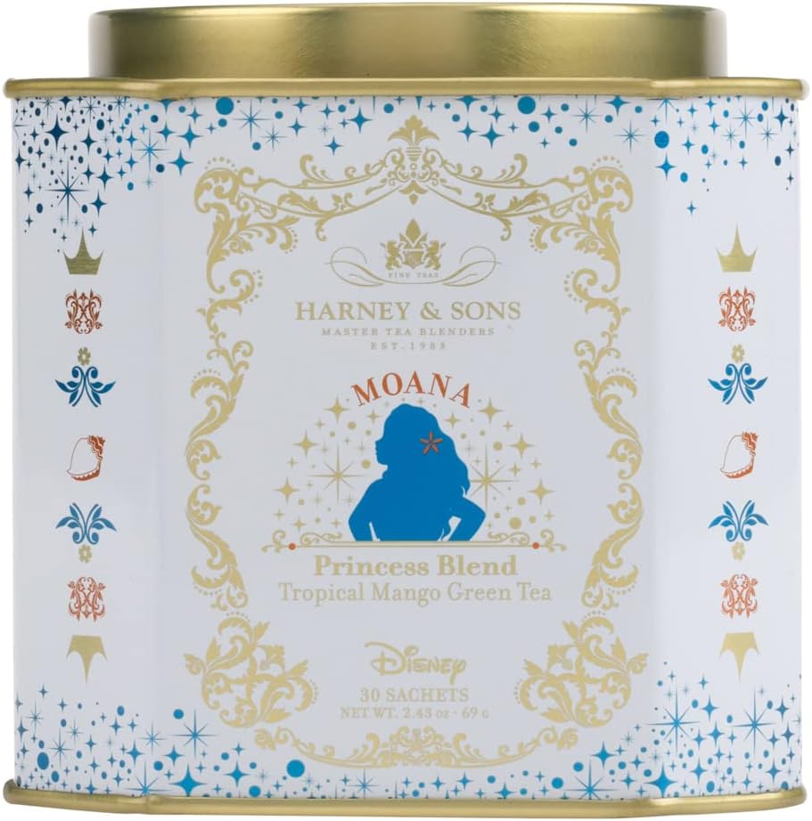 Harney & Sons Fine Teas Moana Princess Blend, Disney | 30 sachets Tropical Mango Green Tea