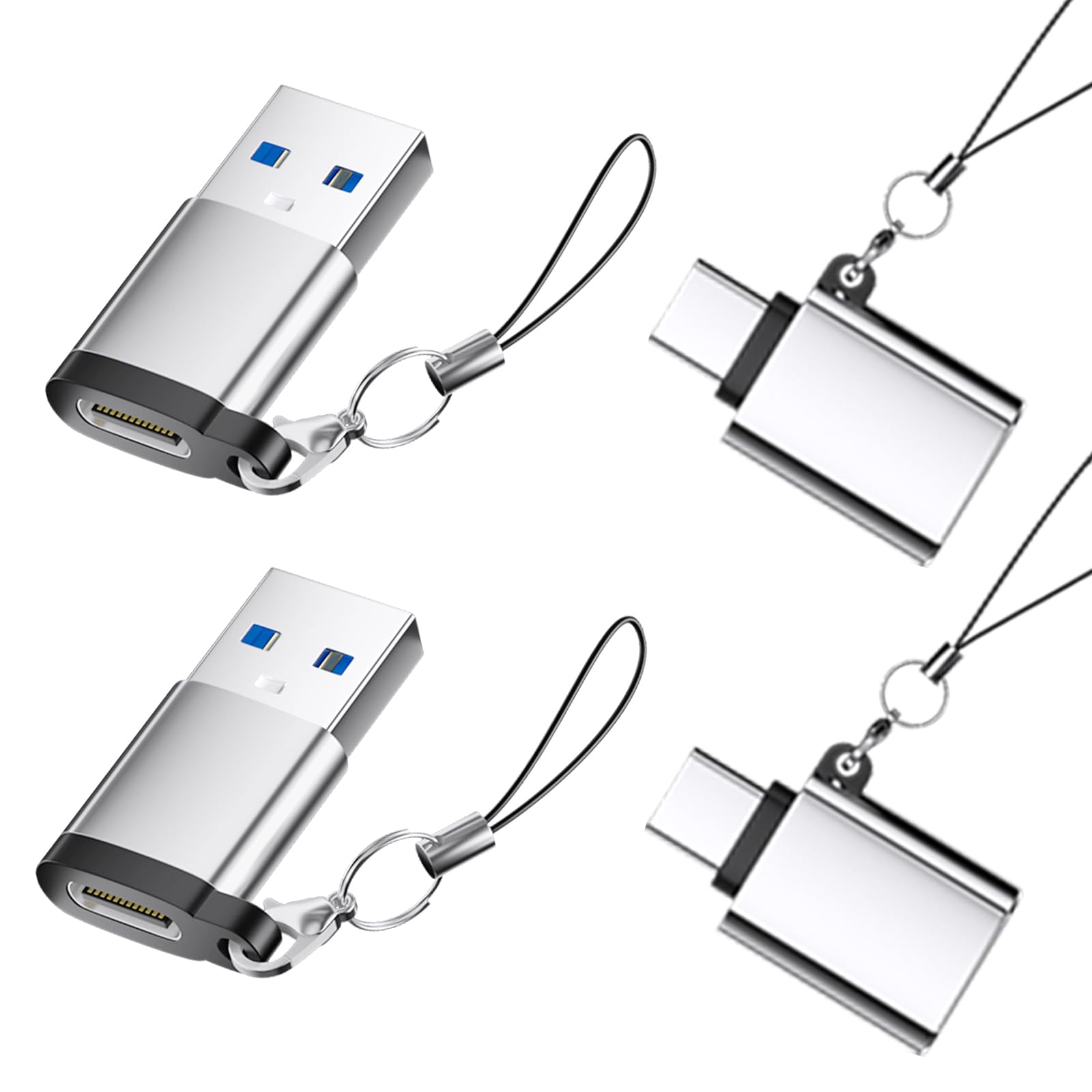 Amazon.co.jp: USB A C 変換アダプタ, 4パック、Thunderbolt 4/3対応