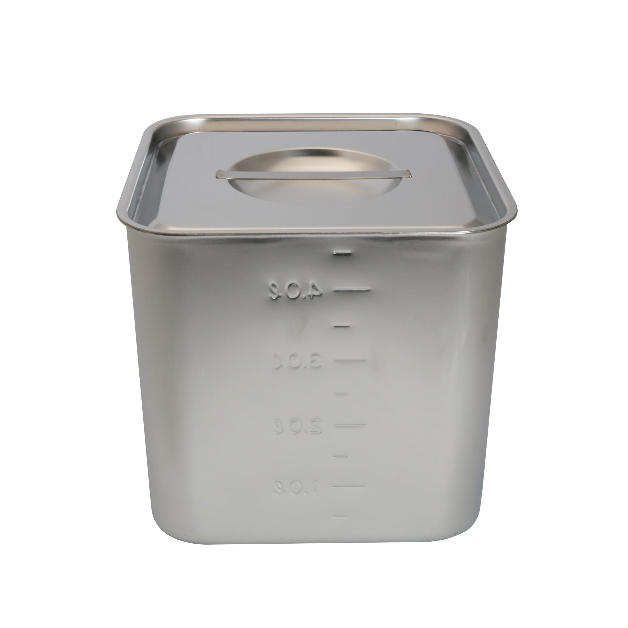 Amazon｜スギコ 18-8目盛付深型角キッチンポット(フタ付) SH-4217D(手