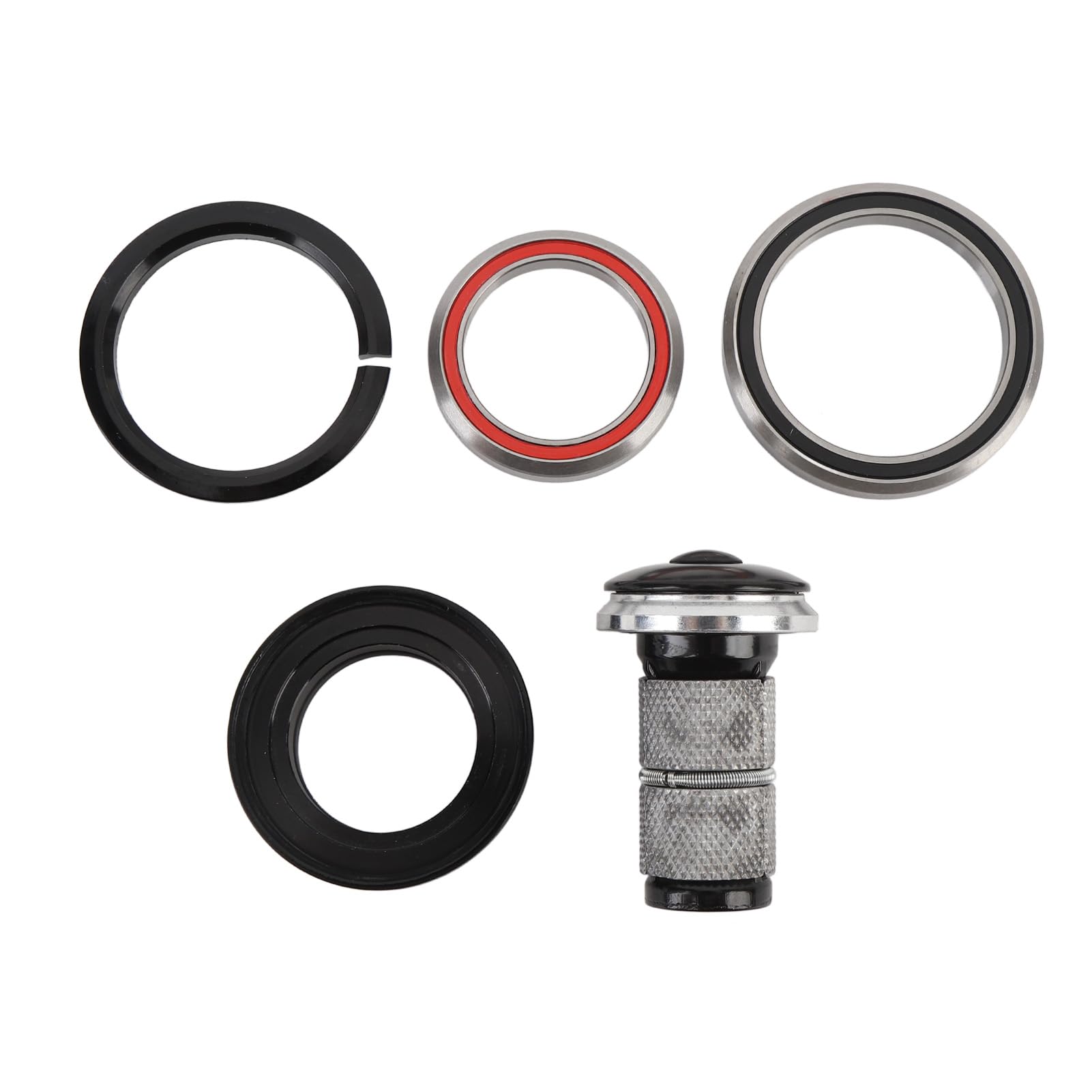 POENVFPO Double Bearing Aluminum Alloy Cycle Headset for Mountain Road Cycles with 42x52mm Tapered Tube Front Fork