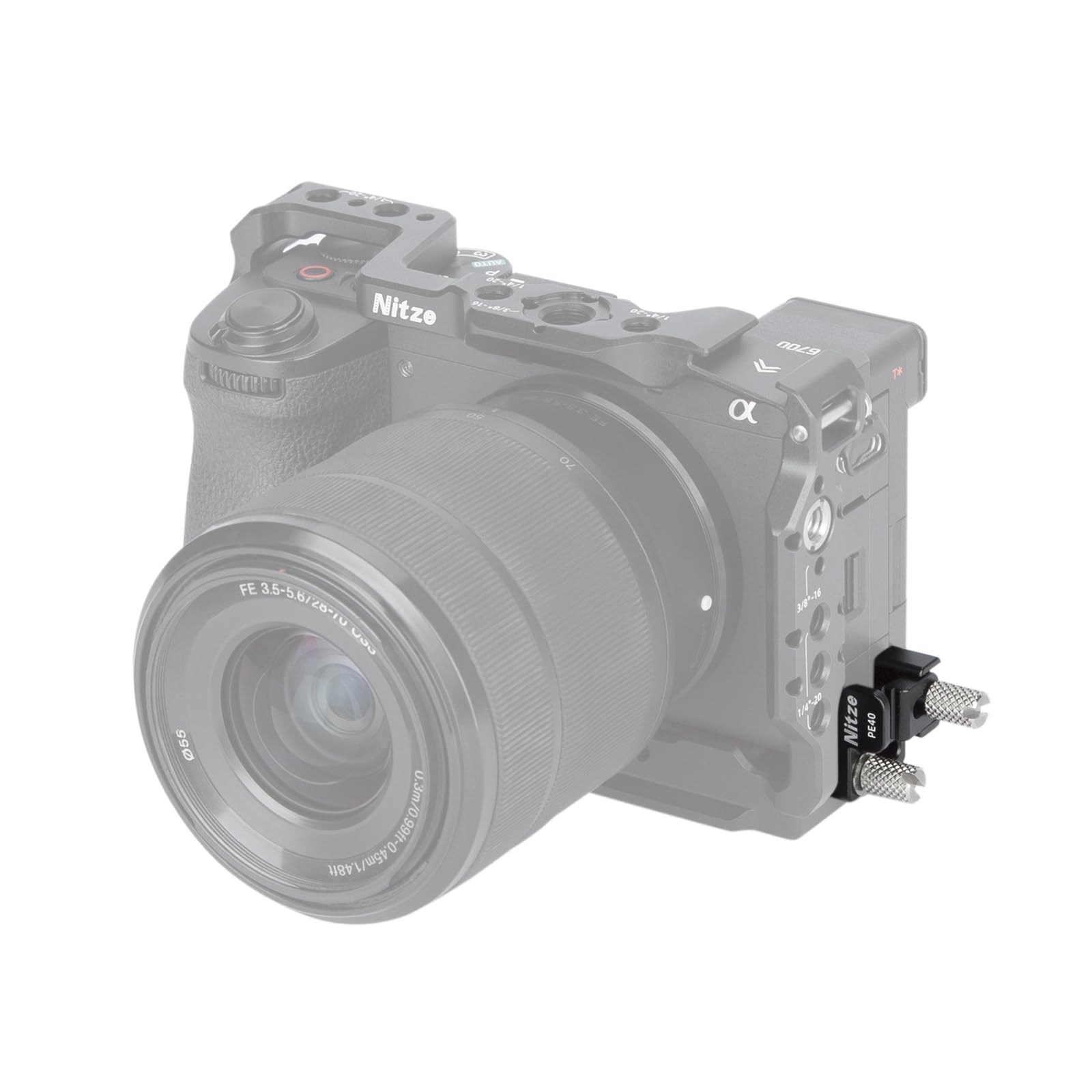 Nitze Morsetto per Cavo HDMI per Gabbia della Fotocamera T-S12A Sony A6700 e Gabbia della Fotocamera T-S14A Sony ZV-E10 II - PE40