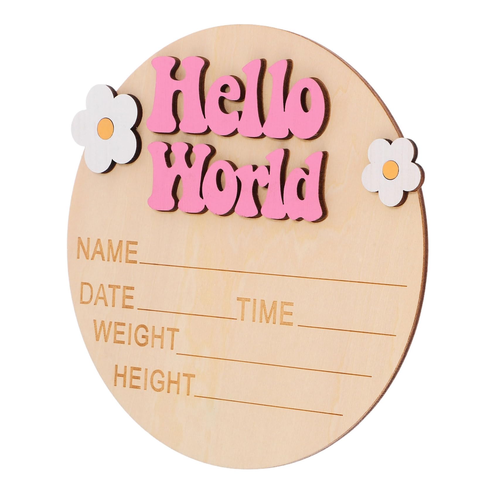 GARVALON Baby Month Milestone Growth Commemorative Card Rustic Nursery Decor Photo Prop Milestone Blanket for b