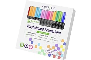 16-Pack Acrylic Calendar Markers for Enhanced Scheduling Convenience