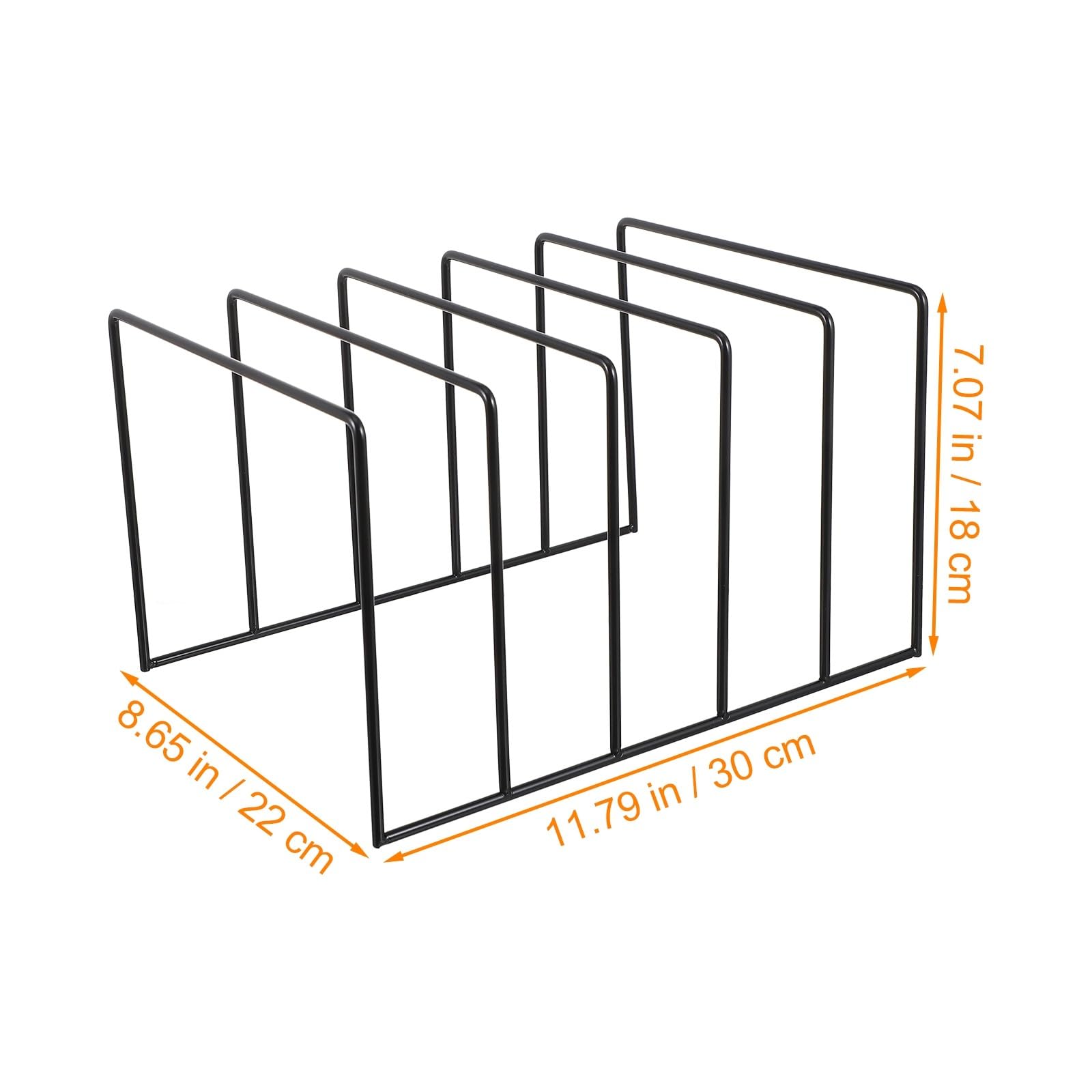Porta Dischi in Vinile Nero in Ferro Capacità Grande, Design Moderno e Classico, Struttura Liscia e Arrotondata Facile da Pulire, per Camere e Dormitori