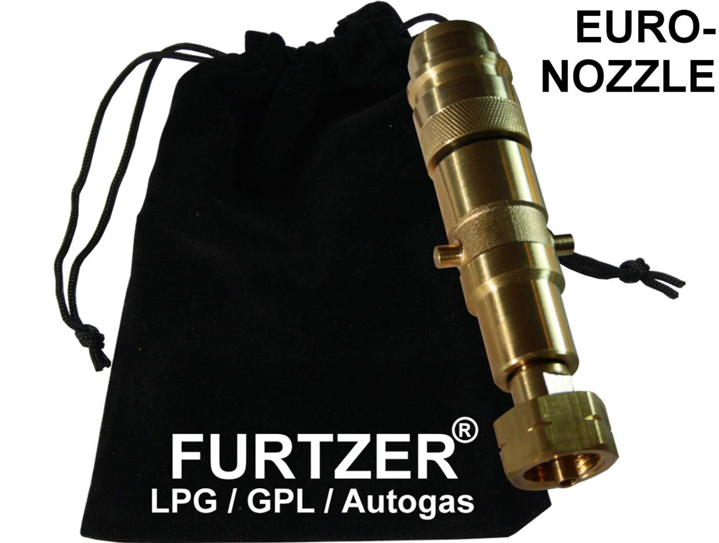 LPG GPL Autogas Tankadapter Acme/Dish/EURONOZZLE/BAJONETT Gasflaschen Propangas Lang Adapter mit Stoffbeutel by