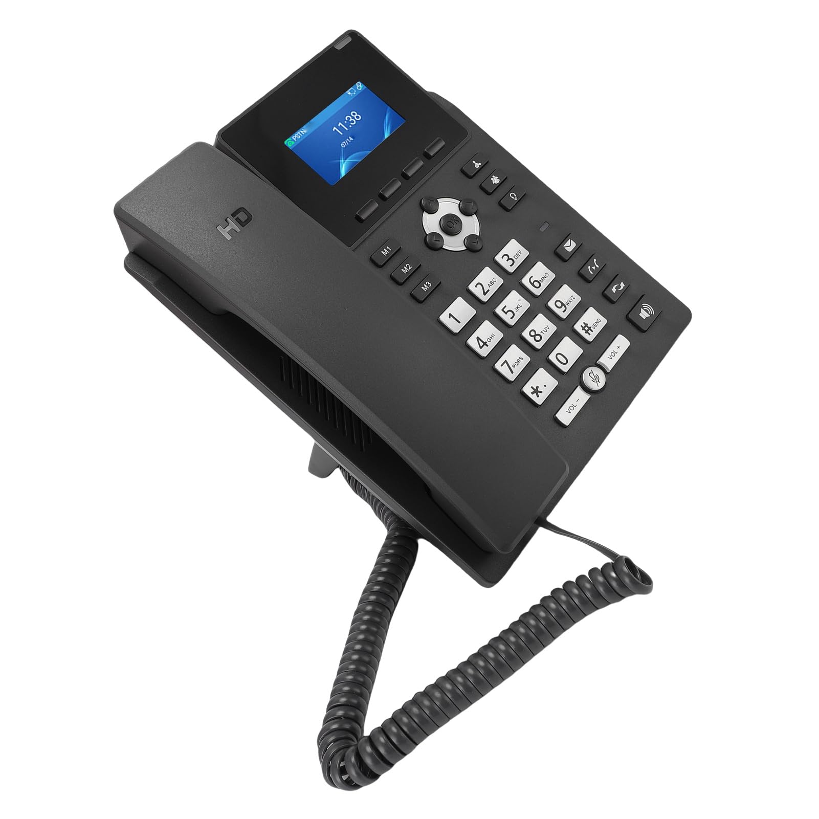 Yctze Telefon IP Wi-Fi z Kolorowym Wyświetlaczem 3,5 Cala, Dwuzakresowym 2,4G 5G i Dwoma Portami Gigabit, Telefon Biznesowy Zgodny z PoE do Telekonferencji VoIP