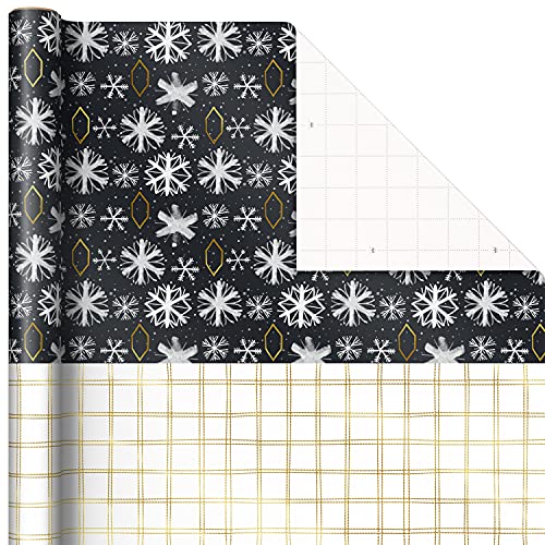 Hallmark Christmas Wrapping Paper Jumbo Rolls with Cut Lines on Reverse