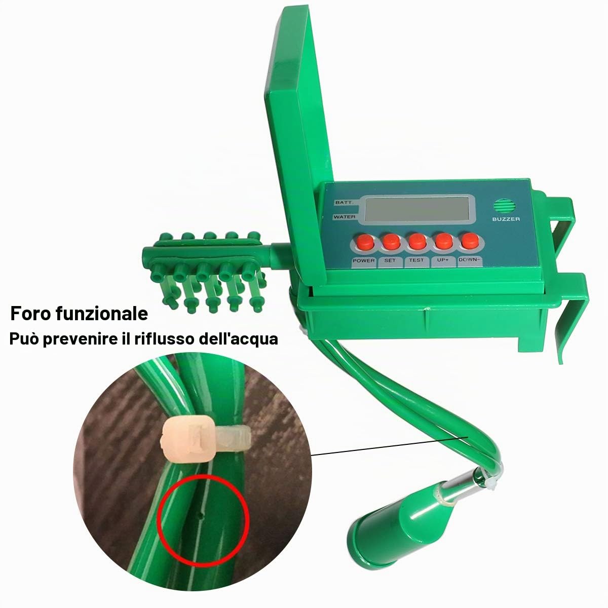 Timer per irrigazione automatico Micro Drip Irrigation Kit, verde