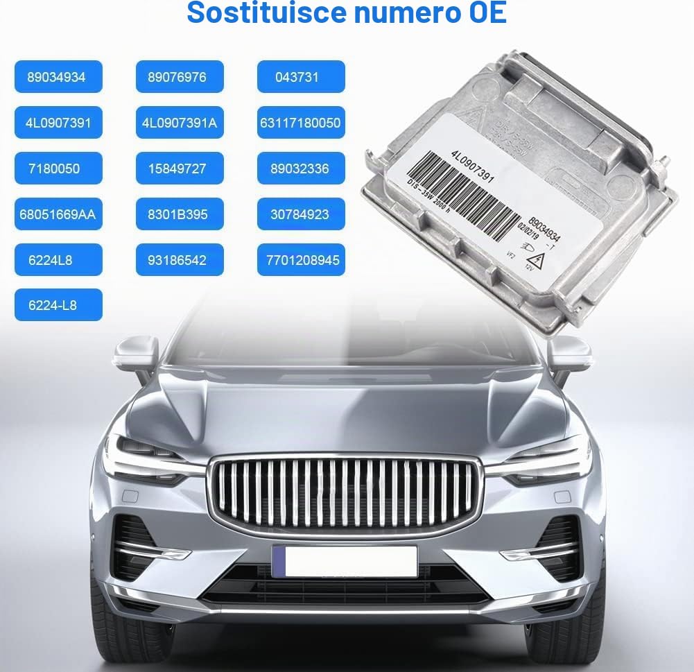 Xenon Ballast HID Unità di controllo sostituzione per Serie 1 E81 E82 E87 E88 Q7 S60 XC60 XC90 Accessori auto Part# 89034934 63117180050 4L0907391