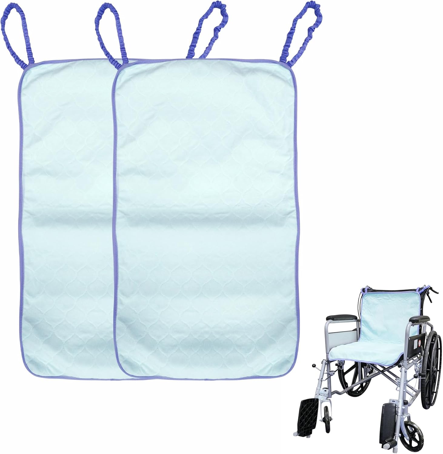 Almohadilla de incontinencia altamente absorbente para silla de ruedas para ancianos, almohadillas impermeables de 4 capas, suave, lavable y