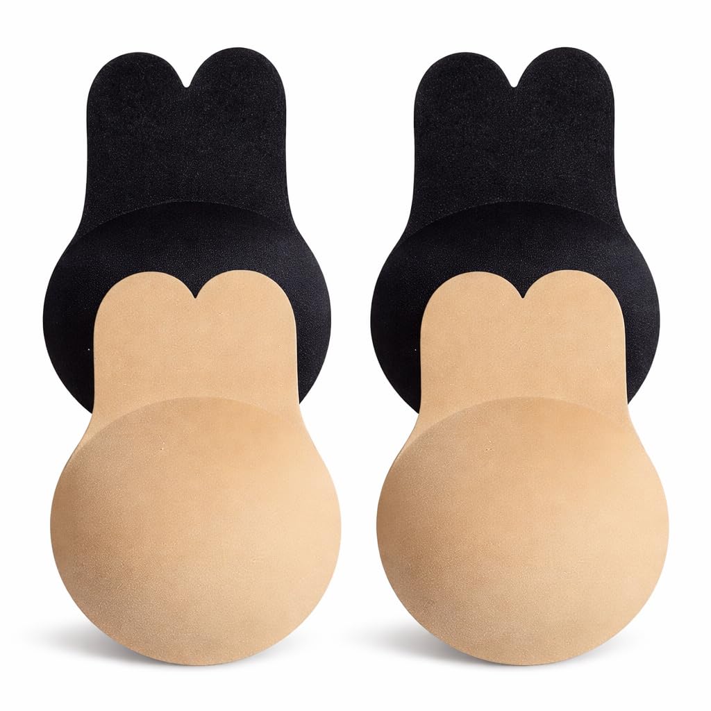 Seamless Silicone Nipple Covers with Push-Up Tape | Reusable Coverage for Any Outfit