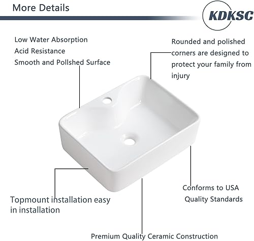 Vista 53 de Small Bathroom Vessel Sink 12"x12" Round Bathroom Sink White Ceramic Bathroom Sinks Modern Above Counter Art Basin