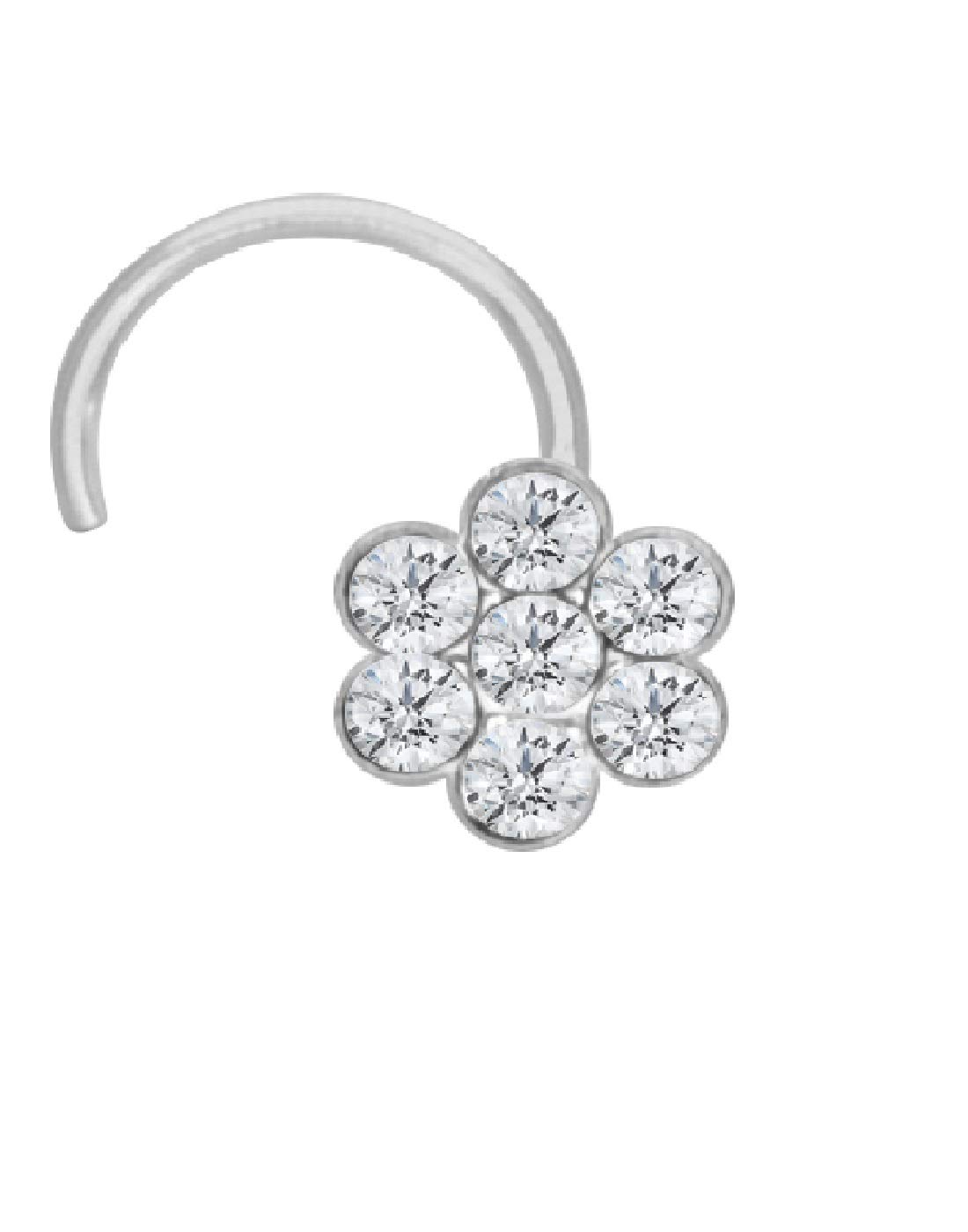 See full amazon price history chart for Abhooshan Flower shape Nose Pin with wire in 92.5 Silver with White CZ Stones for women and Girls. Piercing Required Abhooshan Flower shape Nose Pin with wire in 92.5 Silver with White CZ Stones for women and Girls. Piercing Required (B07DQK2L1S) Amazon Price History, Amazon Price Tracker
