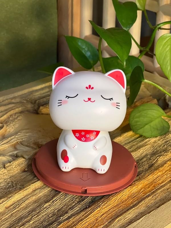 Amazon.co.jp: ソーラー招き猫車の内装センターコンソール置物テーブル