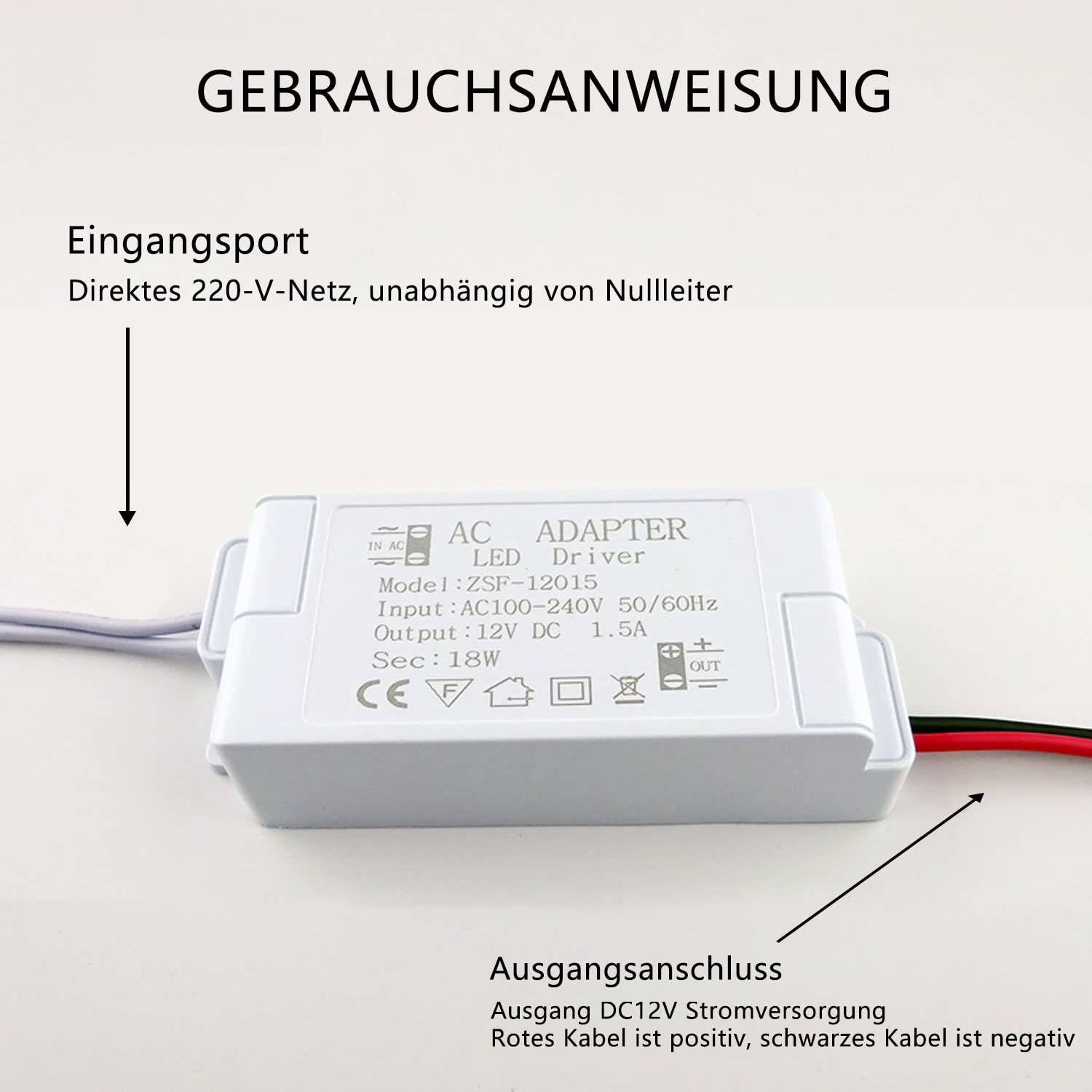 Transformateur LED 220-240V Vers 12V 1.5A 18W - Driver LED Constant Pour G4 MR11 GU4 MR16 GU5.3