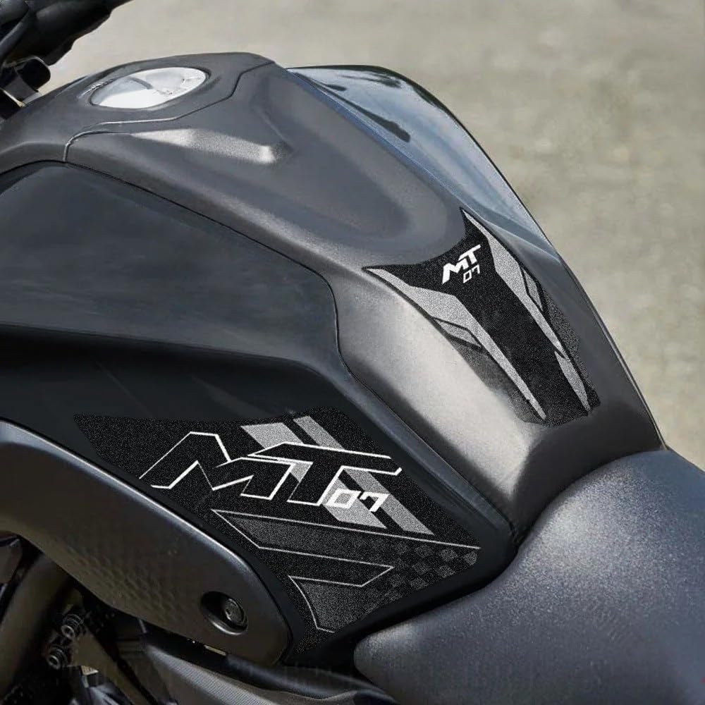 Motorcycle Tank Pad for MT07 MT 07 MT-07 2021 2022 2023 2024 Motorcycle Fuel Tank Pad Stickers Protector Decals Tank Sticker Accessories