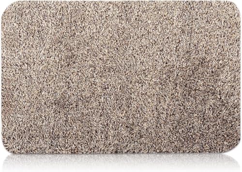 BEAU JARDIN Indoor Doormat Super Absorbent Mud Front Door Mat 28"x18" Latex Backing Non Slip for Front Inside Dirt Trapper Mats Cotton Entrance Rug Shoes Scraper Machine Washable Rug