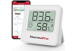 ThermoPro TP357 Bluetooth Digital Thermometer and Hygrometer