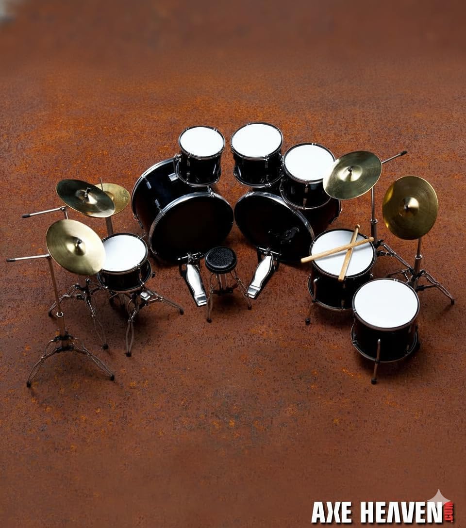 Amazon.com: AXE HEAVEN Joey Jordison Signature Miniature Drum Set