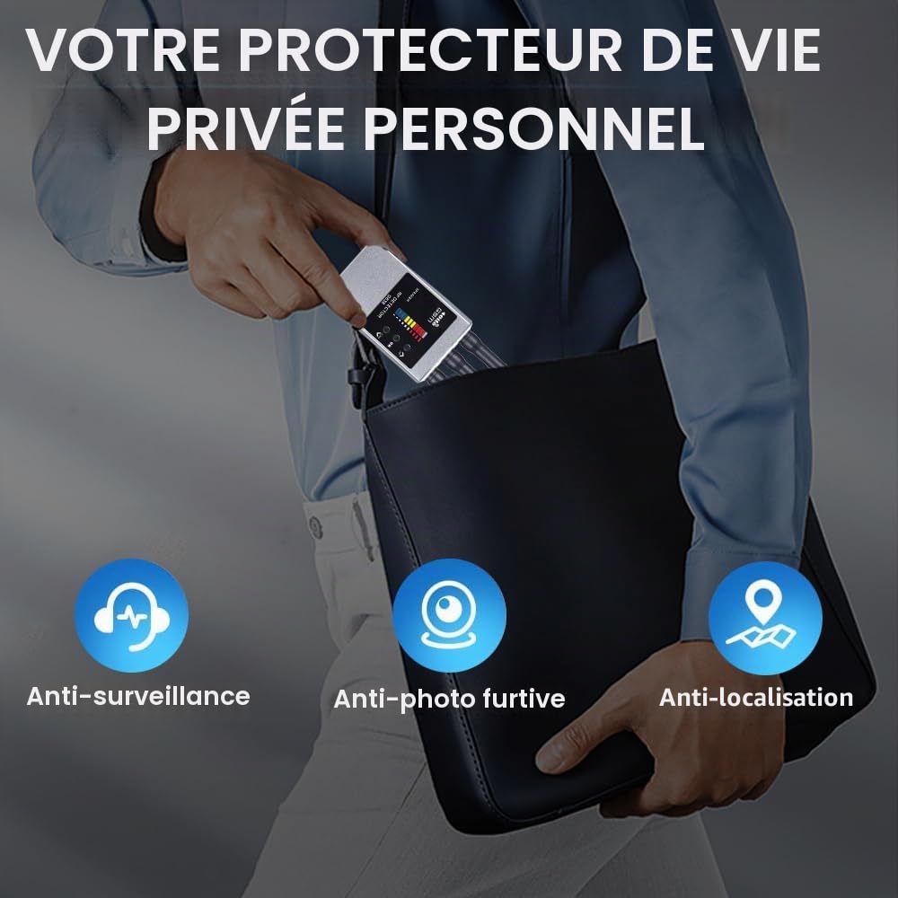 Détecteurs de caméras Anti-Espion, détecteur de bogues et détecteur d'espionnage caché, détecteur Anti-traqueur pour bogues, Appareil d'écoute pour caméra cachée/caméra Espion G638W