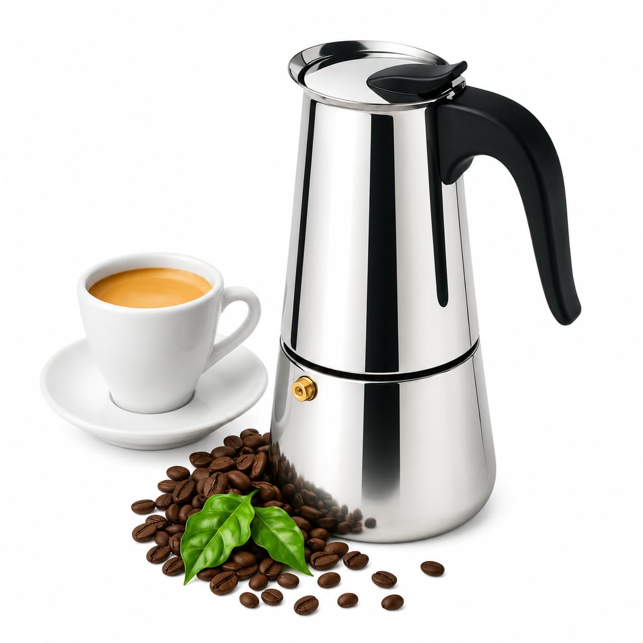 Cafeteira Expresso Italiana Inox 12 Xícaras 600ml Albema