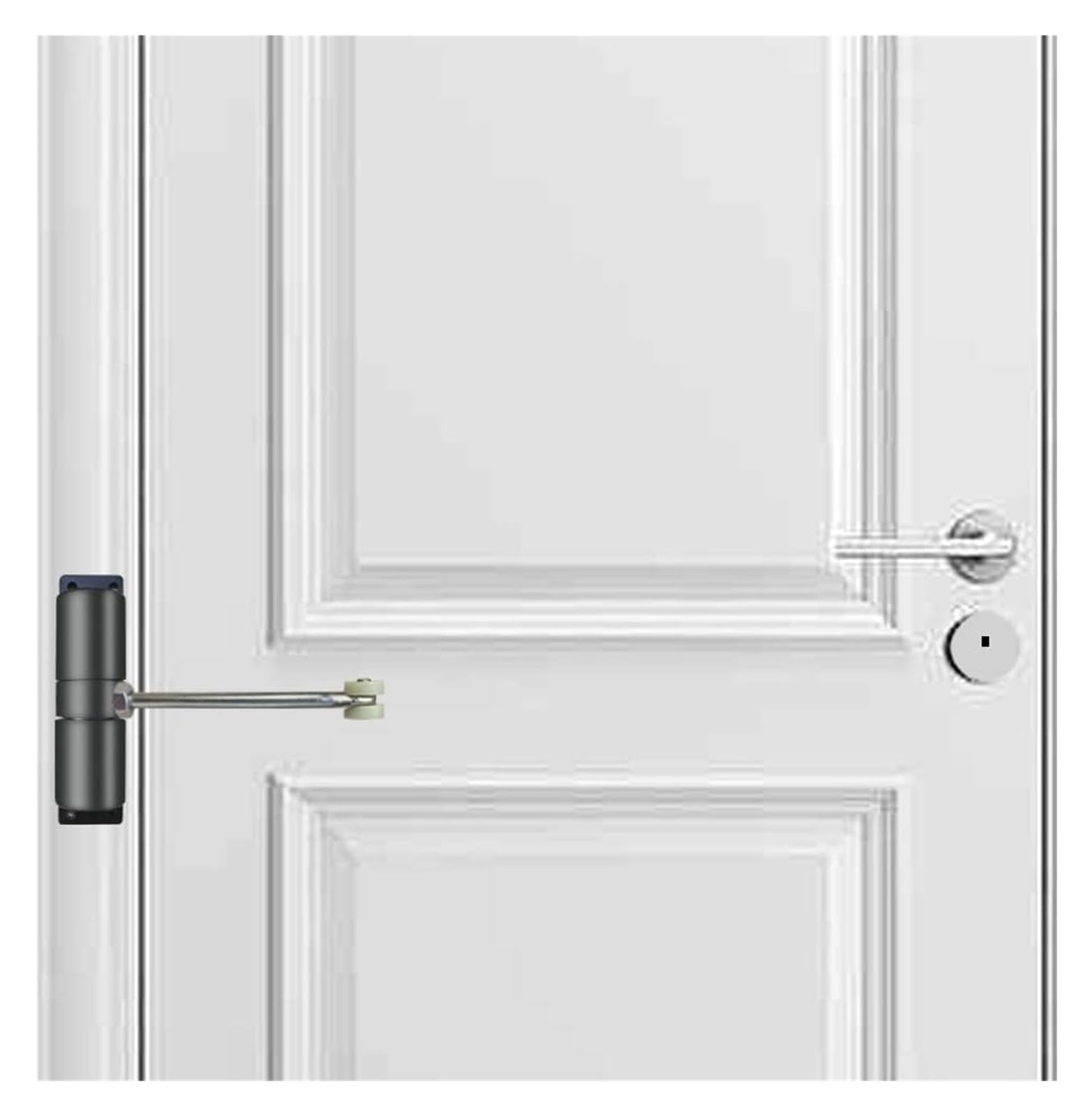 Cierrapuertas,Muelles de Puerta for Cerrar la Puerta,Cierrapuertas automático Resorte de Cierre de Puerta Topes de Puerta montados automáticamente Cierrapuertas de Superficie Ajustable