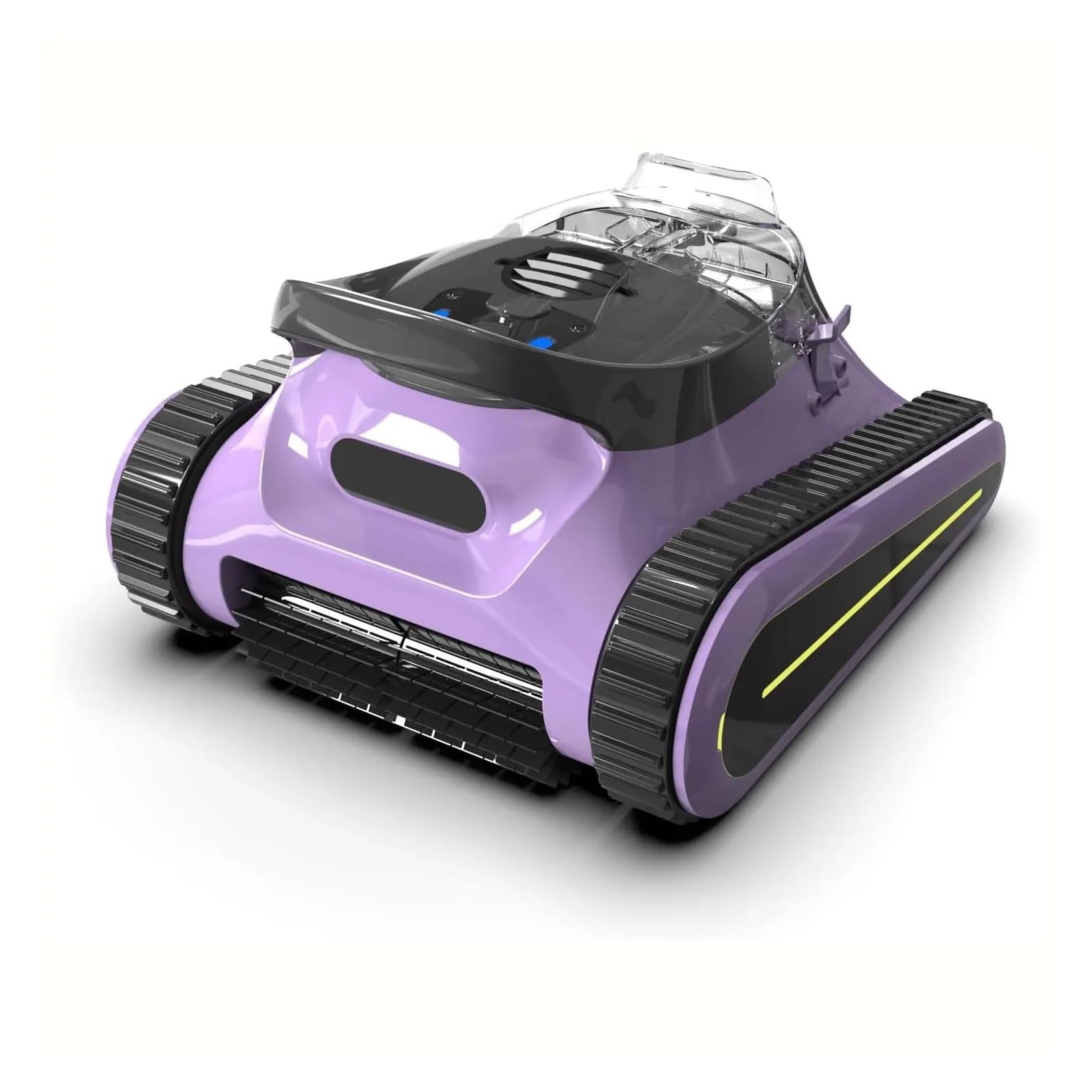 SICWEDIM Cordless Robotic Cleaner, For Inground Pools Up To 2000 Sq.ft, All And Waterline Cleaning Vacuum (Purple Black)