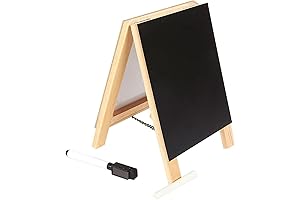 Juvale Small Double-Sided Mini Chalk Boards with Easels