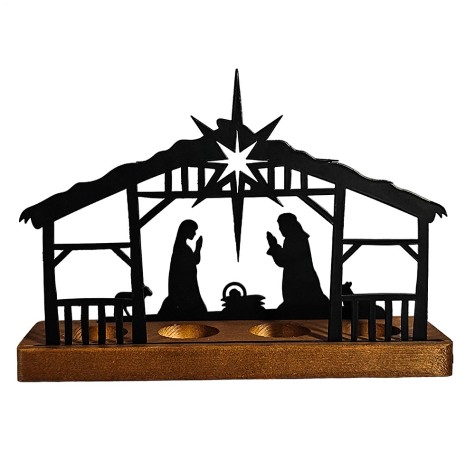 Bougeoir pour crèche de Noël stable anti-vent pour cour et festival