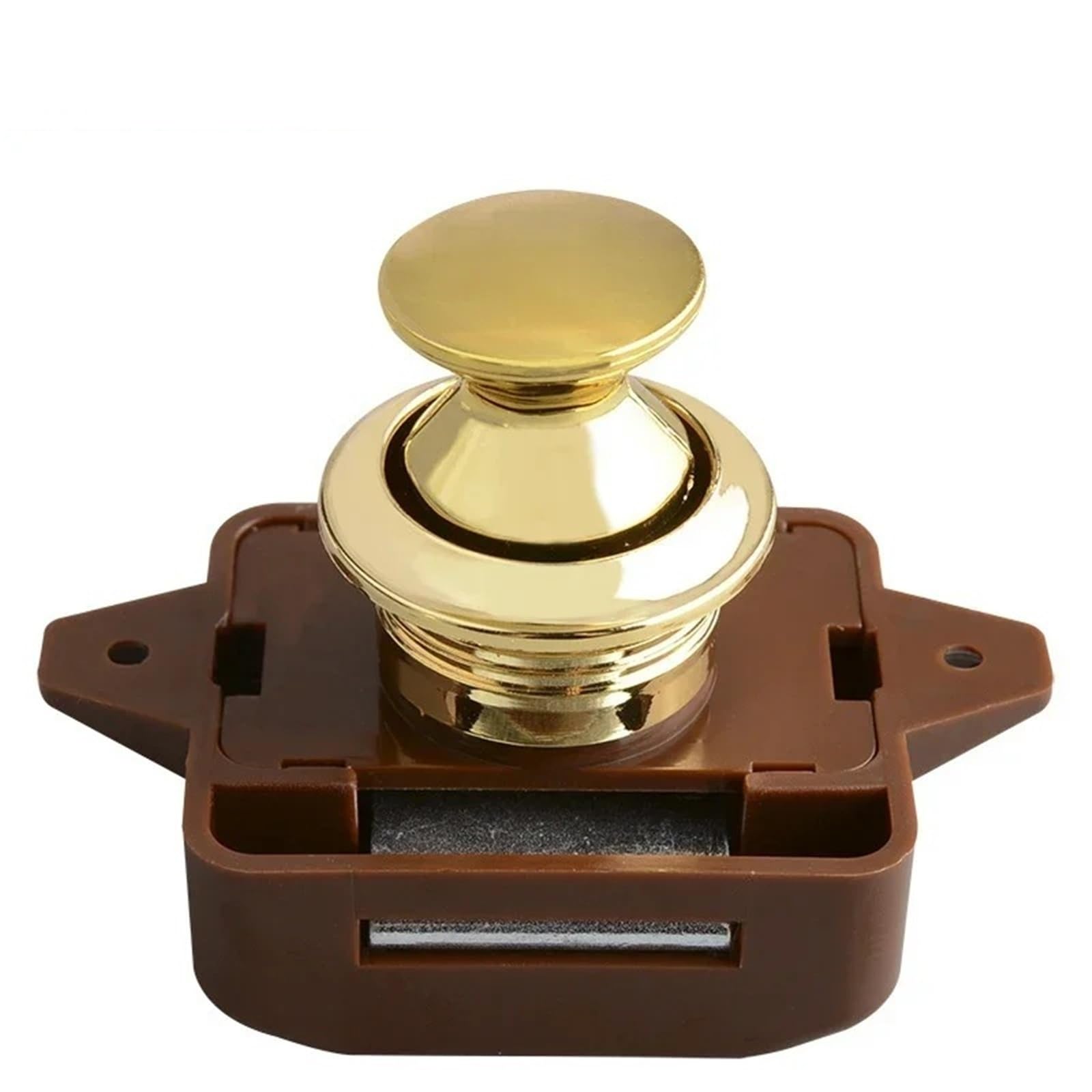 WQGQPXOB Push Button Cinet Lock for RV Caravan Motorhome Cupboard Hospital Furniture Locks Latch ZS02 G1 1Pcs(1 pcs BG)