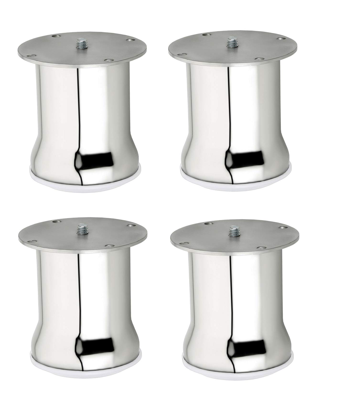 WSK Unique Design Premium Hardware Glossy Finish Stainless Steel Heavy Model Round Sofa Leg 50 MM / 3 Inch 4 Pcs SL1111H3-004 (B07MZ6LMVX) Amazon Price History, Amazon Price Tracker