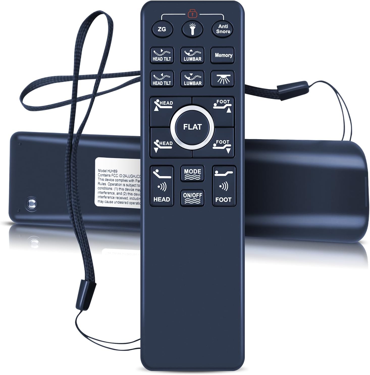 Replacement Remote Control for Sven & Son/EGOHOME/Richmat/Beverly Adjustable Bed Base Compatible with Model HJH89 with Foot,Head & Lumbar Set Mode