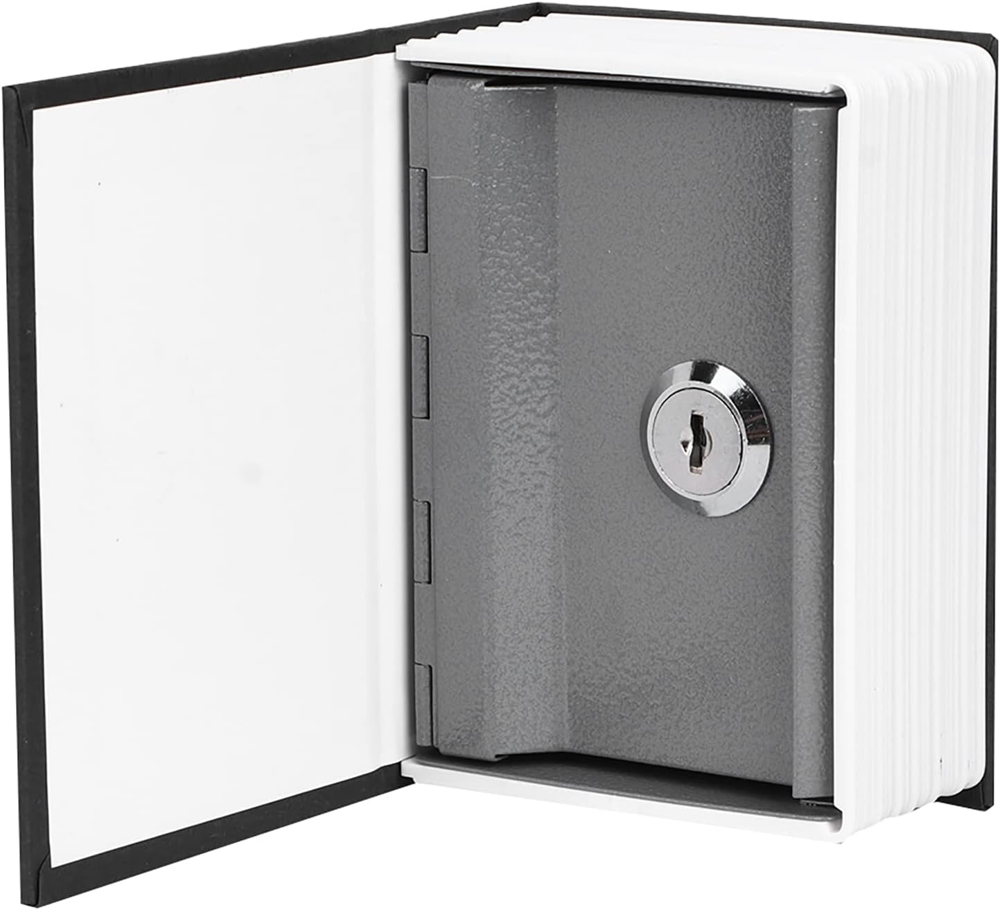 Book Safe with Key Lock, Secret Hidden Metal Lock Box Dictionary