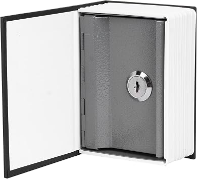 Sonew Book Safe Lock Box, with Keys Metal Hidden Safe for Saving