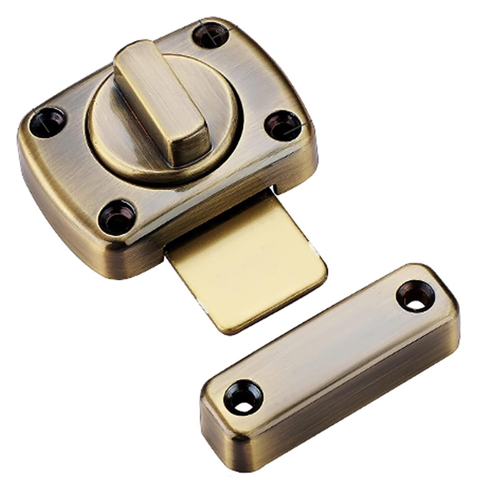 Door Latch， Zinc Alloy Barrel Bolt Door Latch Lock Security Multicolor for Doors Cabinets Windows(Green Patina)