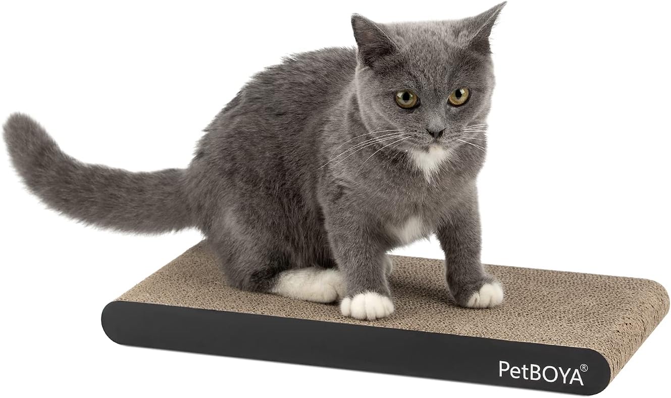 PetBOYA Cat Scratch Pad, 1 PCS Cat Scratching Pad Textured Surface is Durable and Recyclable, Double Side Cat Scratcher Cardboard