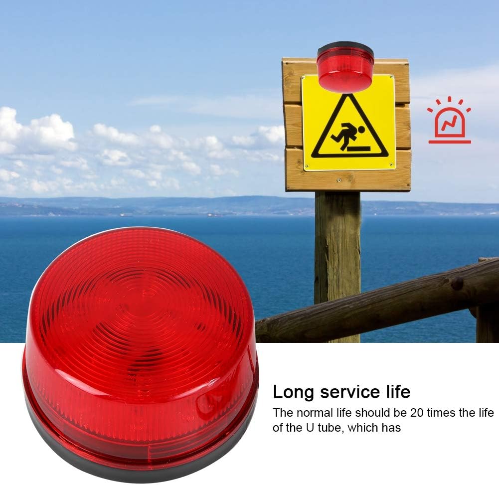 Strobe Alarm High Brightness Flashing Light Siren 15 LEDs Emergency Beacon Light Traffic Barricade Warning Lights (12V)