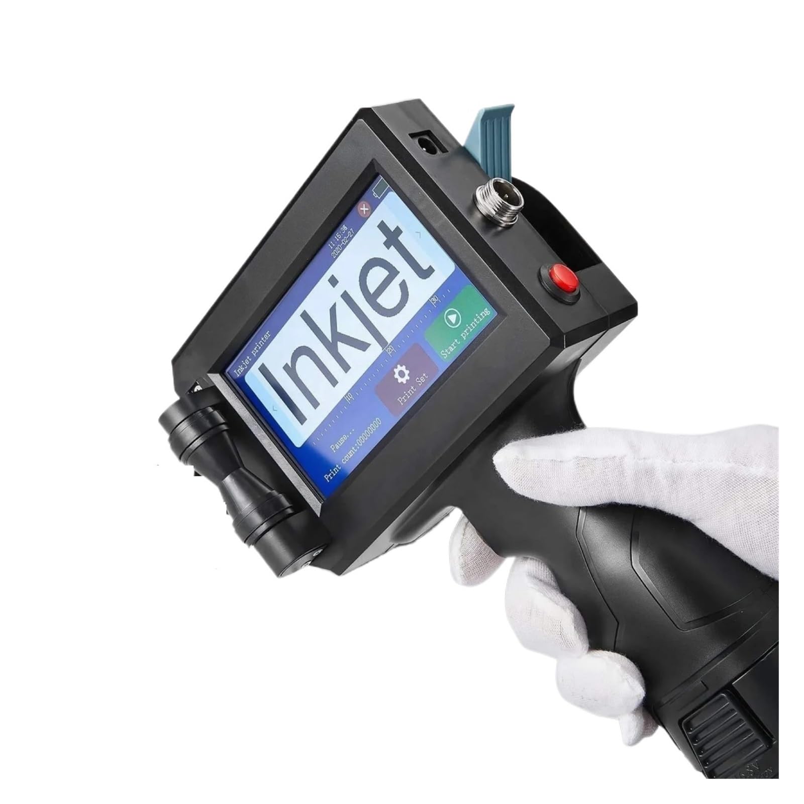Pistolet d'impression jet d'encre noir haut de gamme pour codes QR et étiquettes