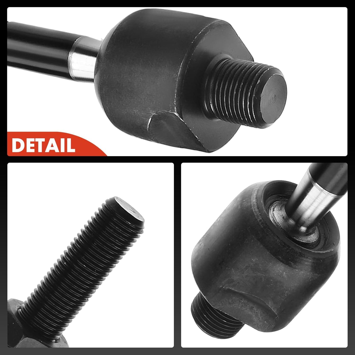 A-Premium 2 x Front Inner Tie Rod Ends, Compatible with Acura MDX 2001-2006, Honda Pilot 2003-2008
