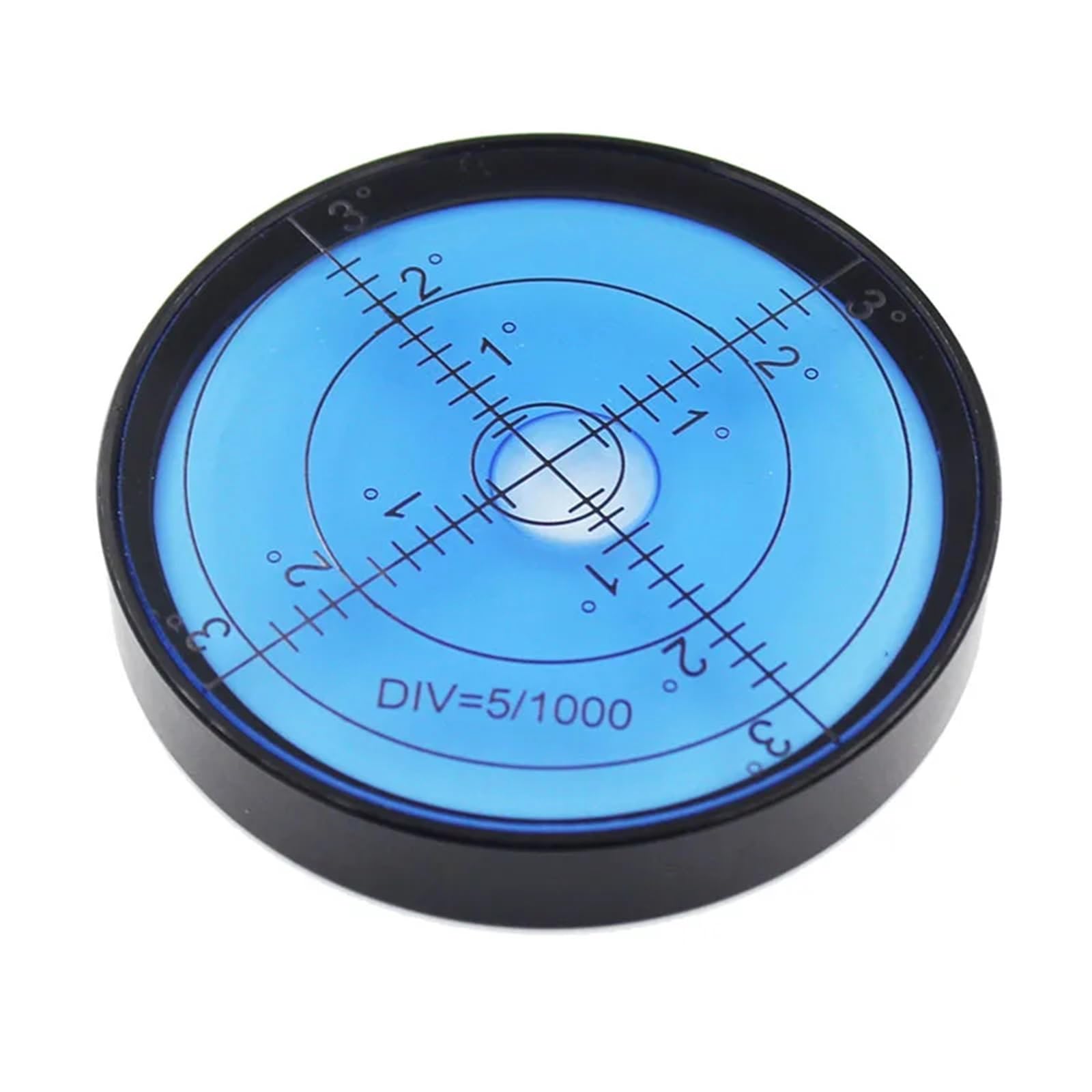Niveau à bulle universel rond en métal, outil horizontal, diamètre 60 x 10 mm, magnétique disponible (1 pièce).